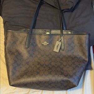 Coach Brown and Black Classic Tote